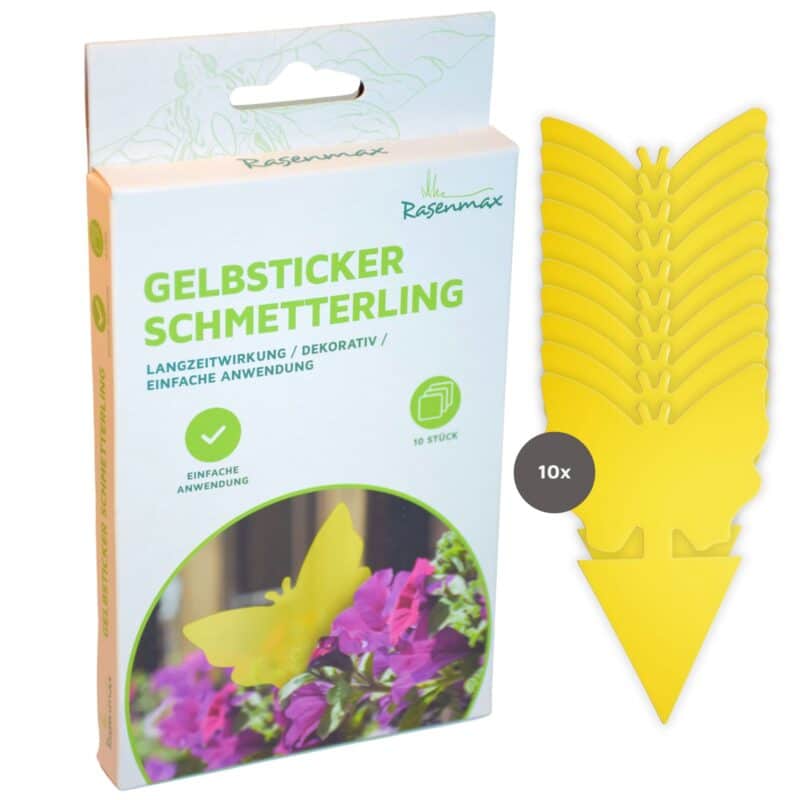 Gelbsticker 10 Stk von Rasenmax gegen Trauermücken und andere Insekten